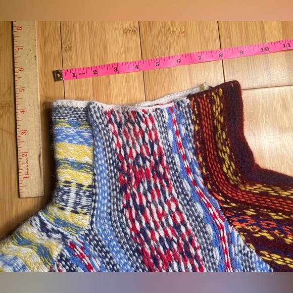 Rag & Bone Women’s  Distressed Hollis Fair-Isle High-Neck Wool BLD Sweater|Sz:S - Picture 10 of 16